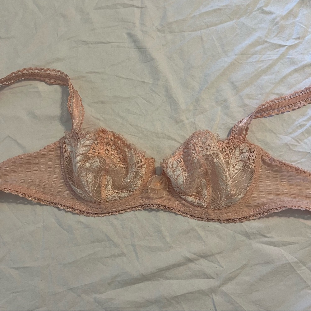 Aubade Delicate Lace Bra in Blush Pink